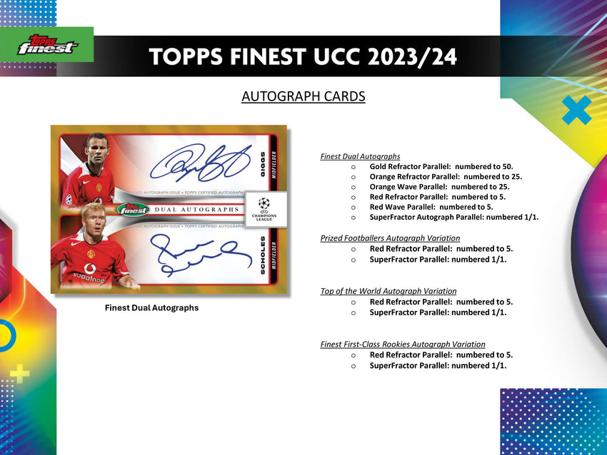 2023-24 Topps Finest UCC Soccer Hobby Box (Pre Order May 16)
