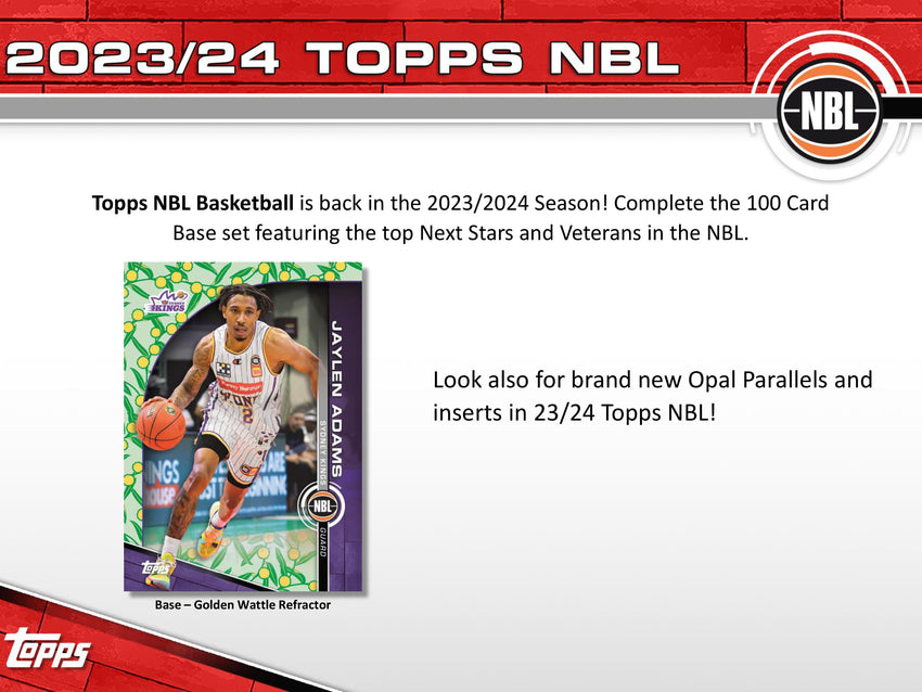 2023-24 Topps NBL Basketball Hobby 12 Box Case (Pre Order May 5)