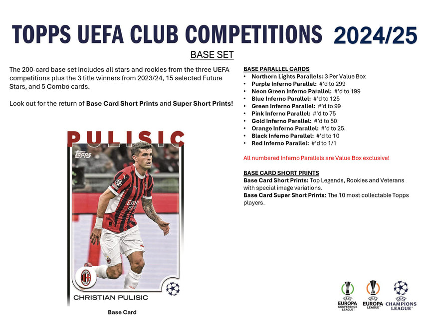 2024-25 Topps UEFA Club Competitions Soccer 7-Pack Blaster Box