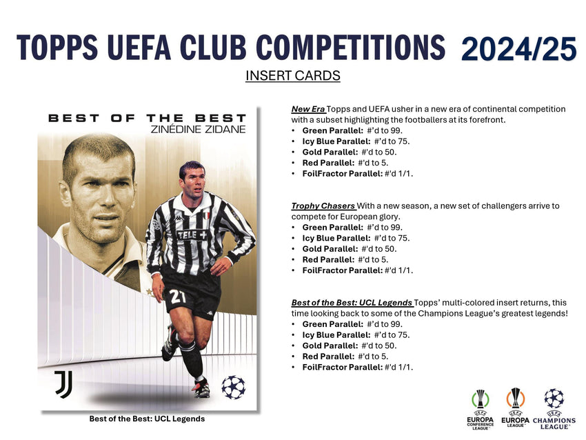 2024-25 Topps UEFA Club Competitions Soccer 7-Pack Blaster Box