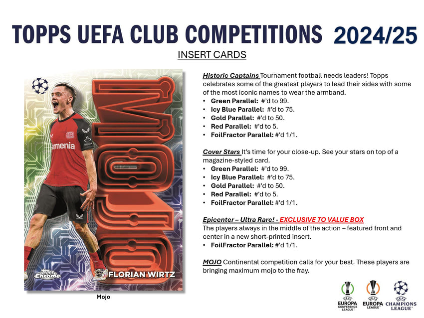 2024-25 Topps UEFA Club Competitions Soccer 7-Pack Blaster Box