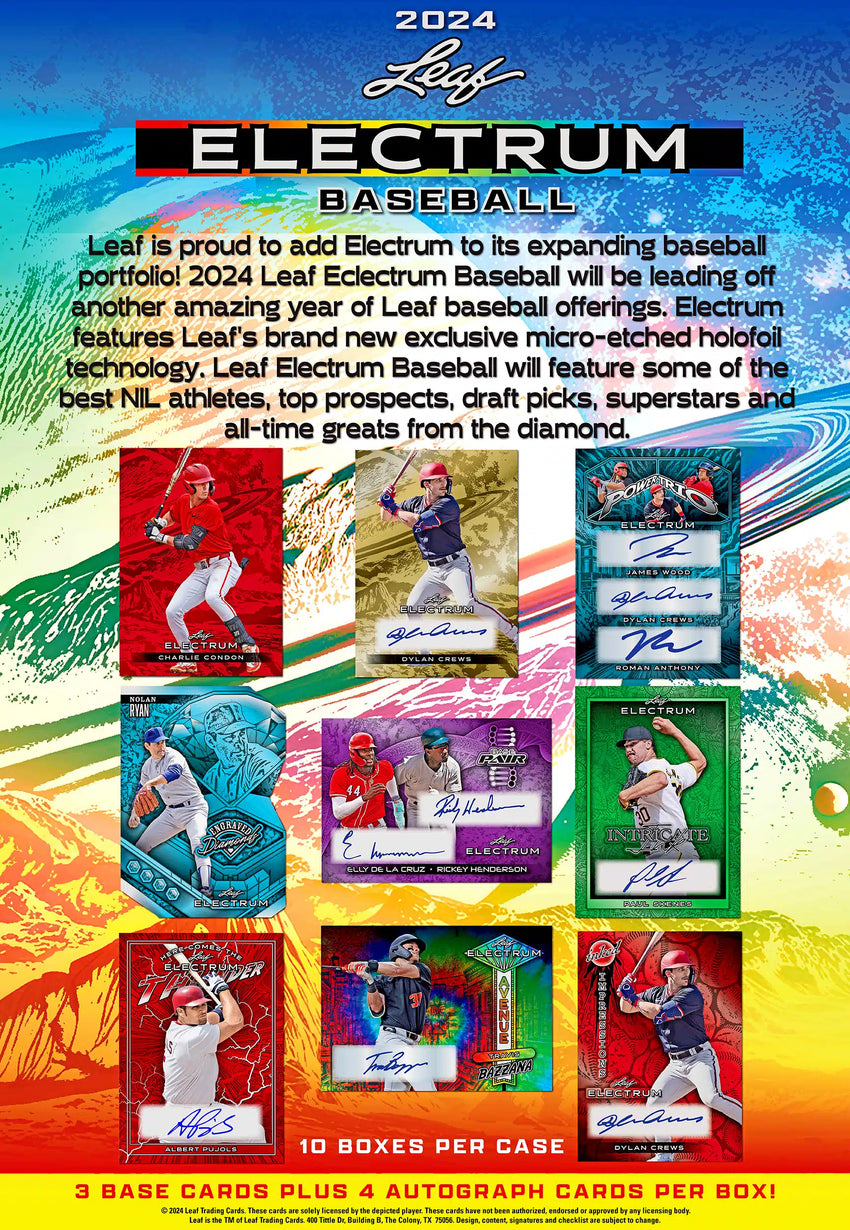 2024 Leaf Electrum Baseball 1 Box Opening - #30558・Random Player (Dec 15 4pm)