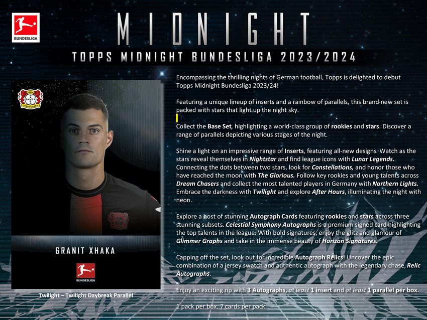 23-24 Bundesliga Midnight 1-Box Opening #29172 - Random Player - Sep 15 (4pm)