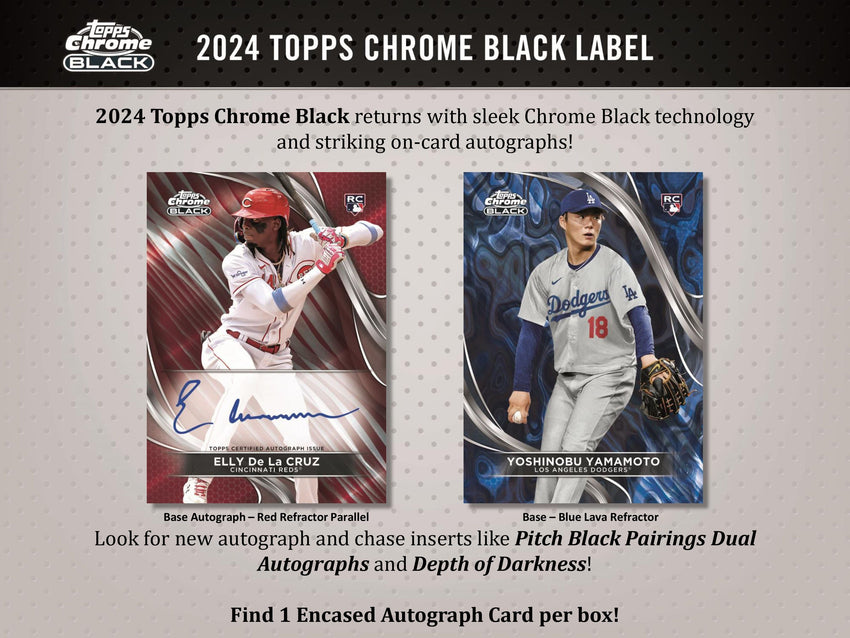 2024 Topps Chrome Black Baseball 1-Box Break #20531 - Random Team - May 08 (5pm)