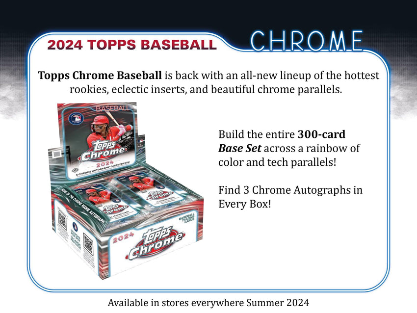 2024 Topps Chrome Baseball Jumbo Box-Cherry Collectables
