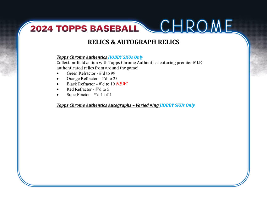 2024 Topps Chrome Baseball Jumbo Box-Cherry Collectables