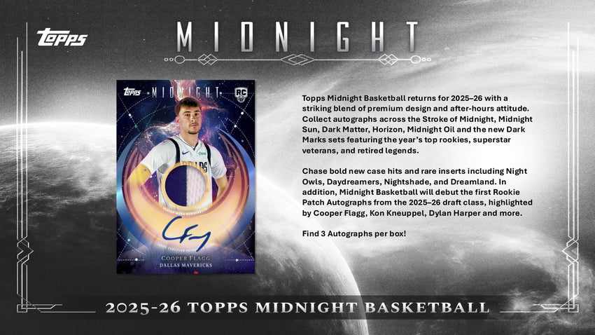 2025-26 Topps Midnight Basketball Hobby Box (Pre Order)