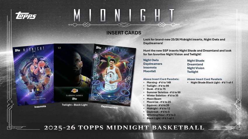 2025-26 Topps Midnight Basketball Hobby Box (Pre Order)