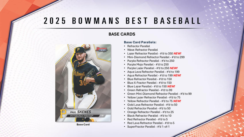 2025 Topps Bowmans Best Baseball Hobby Box