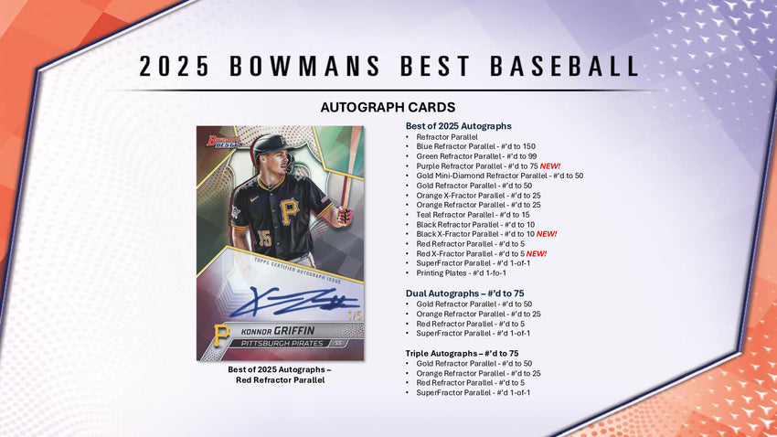 2025 Topps Bowmans Best Baseball Hobby Box