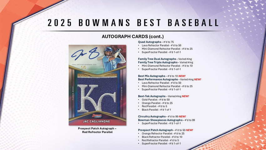 2025 Topps Bowmans Best Baseball Hobby Box