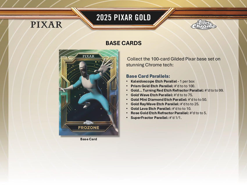 2025 Topps Pixar Gold Hobby Box