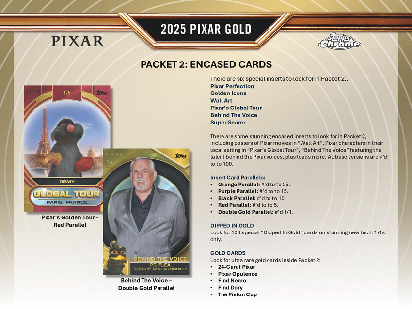 2025 Topps Pixar Gold Hobby Box