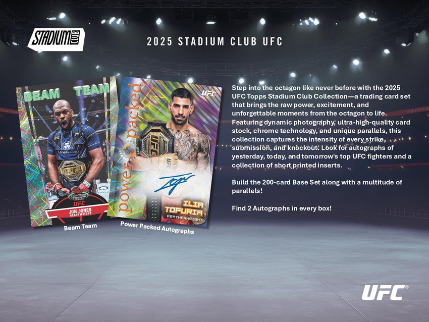 2025 Topps Stadium Club UFC 1 Box Opening - #31263・Random Weightclass (Jan 29 4pm)