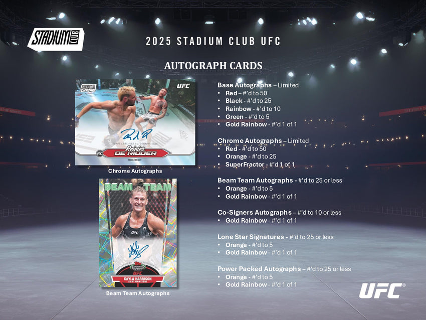 2025 Topps Stadium Club UFC Hobby Pack