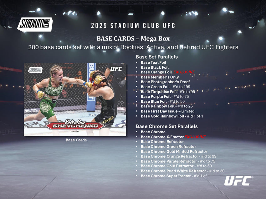 2025 Topps Stadium Club UFC Mega Box (Pre Order)