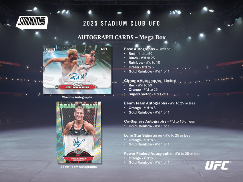 2025 Topps Stadium Club UFC Mega Box (Pre Order)