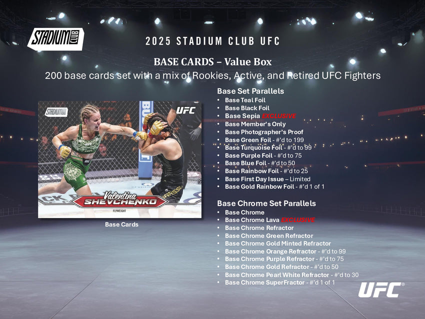 2025 Topps Stadium Club UFC 6-Pack Blaster Box