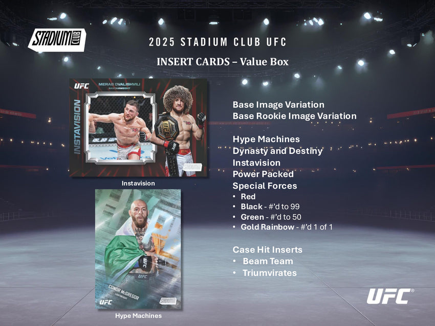 2025 Topps Stadium Club UFC 6-Pack Blaster Box