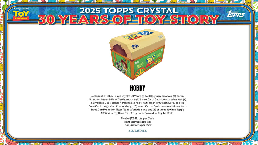 2025 Topps Crystal 30 Years of Toy Story Hobby Box | Woody Buzz 1