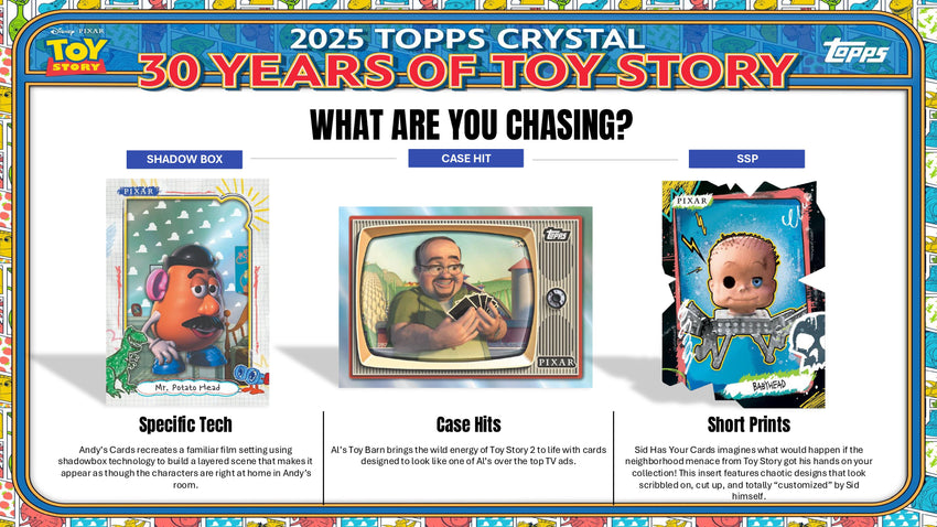 2025 Topps Crystal 30 Years of Toy Story Hobby Box | Woody Buzz 1