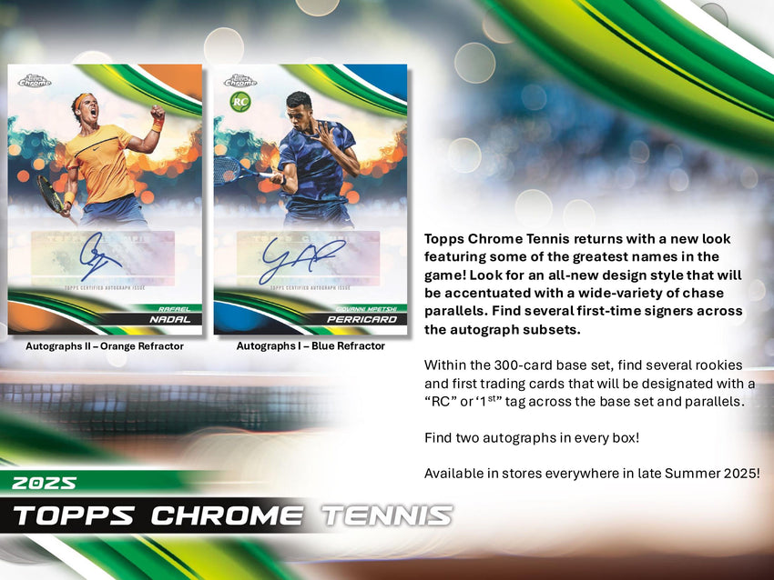 2025 Topps Chrome Tennis Hobby 1 Box Opening - #31326・Random Pack  (Mar 02 4pm)