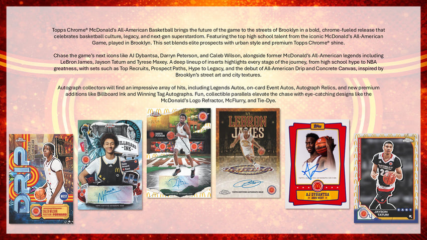 2025 Topps McDonalds All American Basketball hobby Box