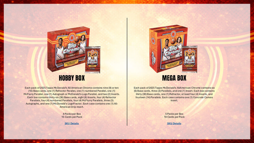 2025 Topps McDonalds All American Basketball hobby Box