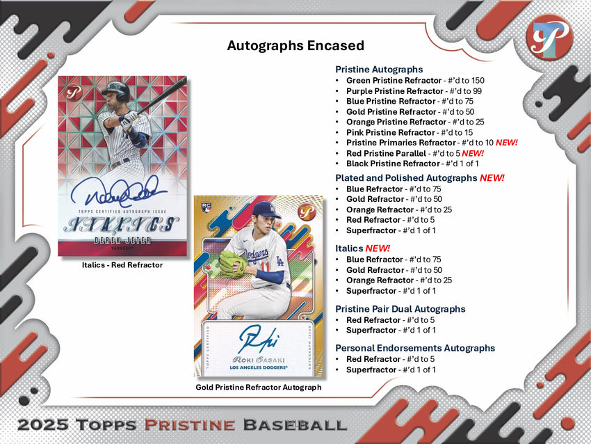 2025 Topps Pristine Baseball Hobby Box