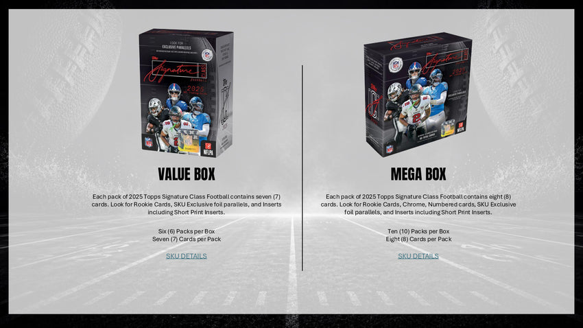 2025 Topps Signature Class Football Hobby Jumbo Box (Pre Order)