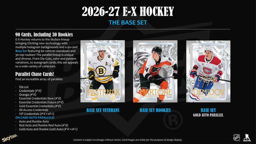 2026-27 Upper Deck Skybox E-X Hockey Box (Pre Order)-Cherry Collectables
