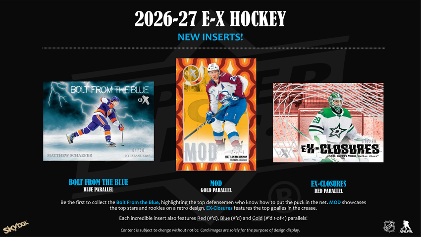 2026-27 Upper Deck Skybox E-X Hockey Box (Pre Order)-Cherry Collectables