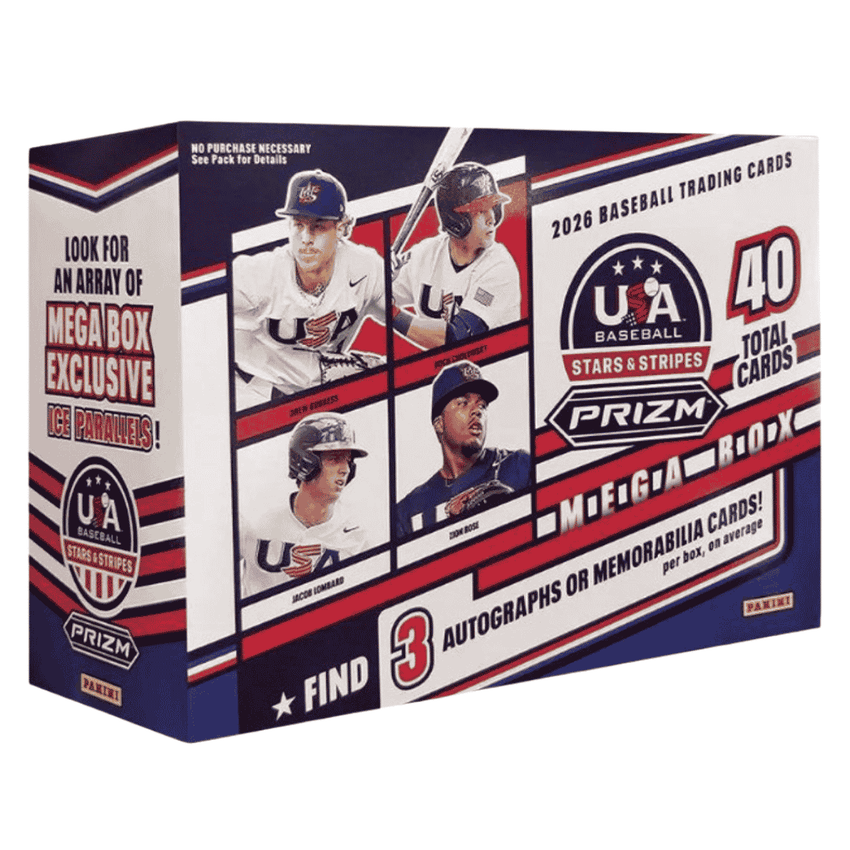 2026 Panini USA Stars & Stripes Prizm Baseball Mega Box