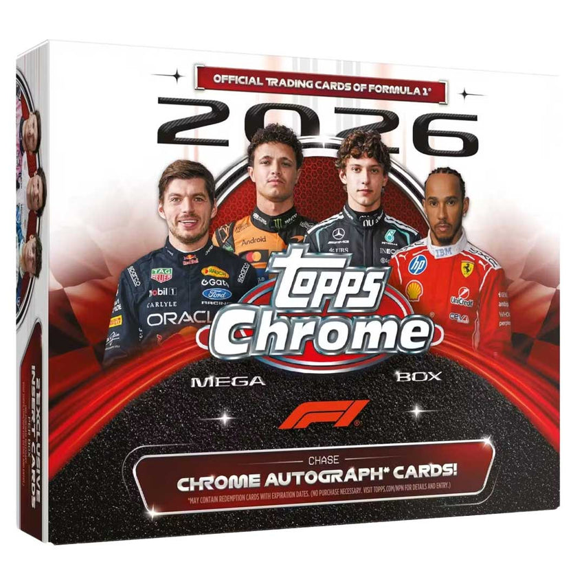 2026 Topps Chrome F1 Formula 1 Mega Box (Pre Order)-Cherry Collectables