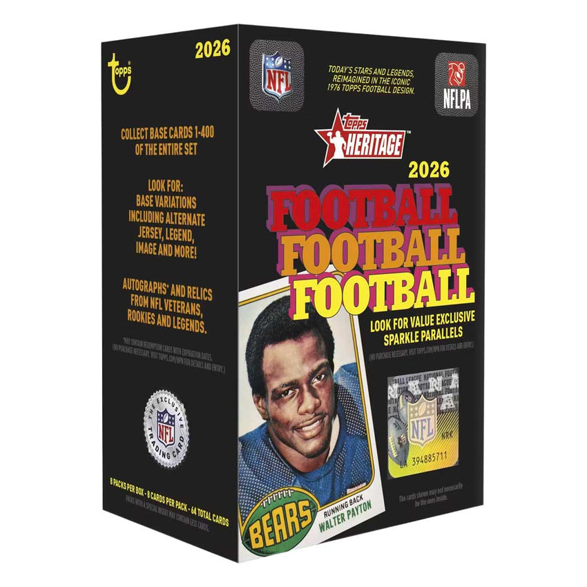 2026 Topps Heritage Football Blaster Box (Pre Order)-Cherry Collectables