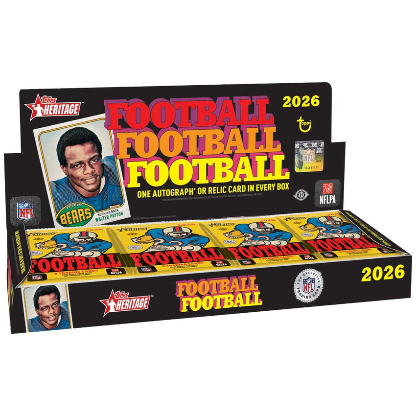 2026 Topps Heritage Football Hobby Box (Pre Order)-Cherry Collectables