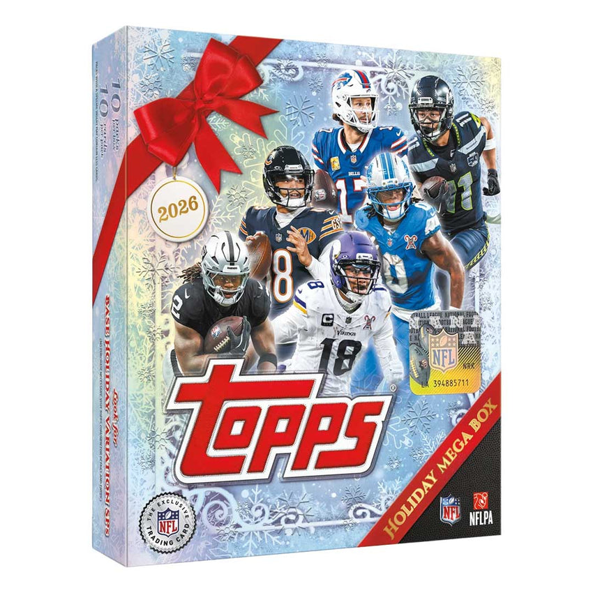 2026 Topps Holiday Football Mega Box-Cherry Collectables