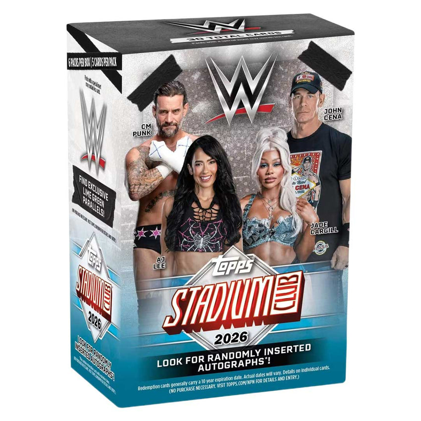 2026 Topps Stadium Club WWE Wrestling Blaster Box (Pre Order)-Cherry Collectables