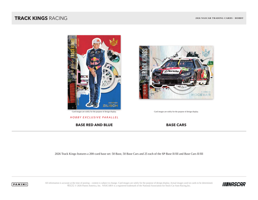 2026 Panini Track Kings Racing Hobby Box-Cherry Collectables