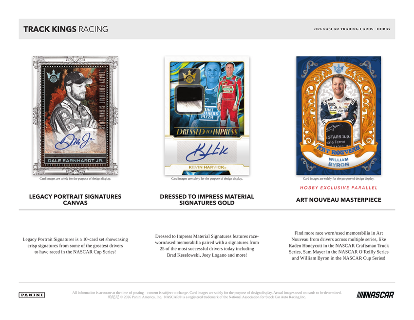 2026 Panini Track Kings Racing Hobby Box-Cherry Collectables