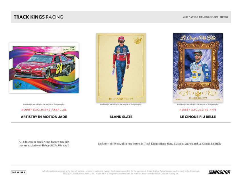 2026 Panini Track Kings Racing Hobby Box-Cherry Collectables
