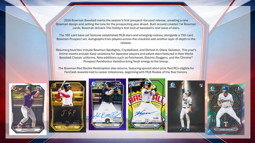 2026 Bowman Baseball Hobby Box (Pre Order)