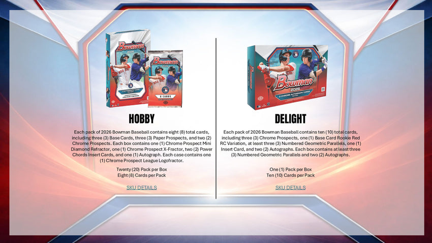 2026 Bowman Baseball Hobby Box (Pre Order)
