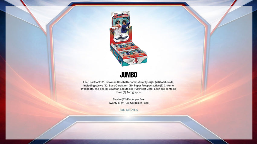 2026 Bowman Baseball Hobby Box (Pre Order)