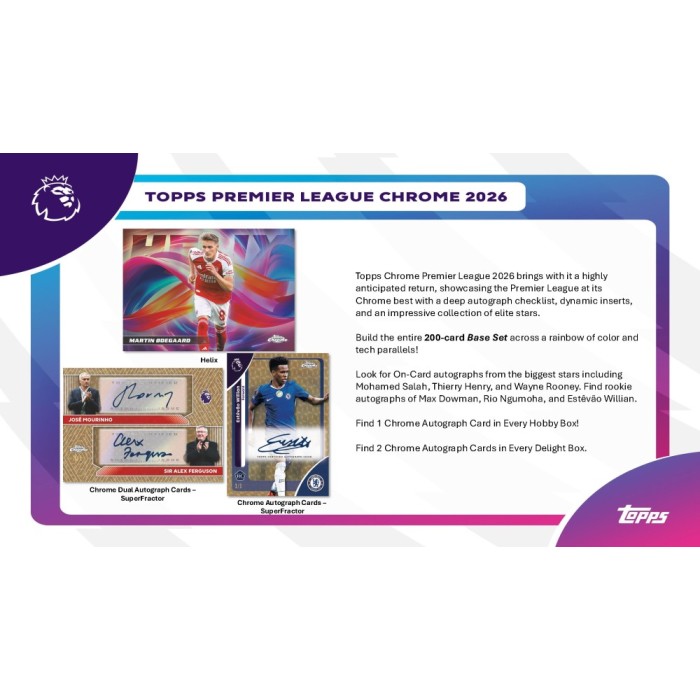2026 Topps EPL Premier League Chrome Soccer Delight 6-Box Case Opening #31439 - Team Based -  (Feb 10 4pm)