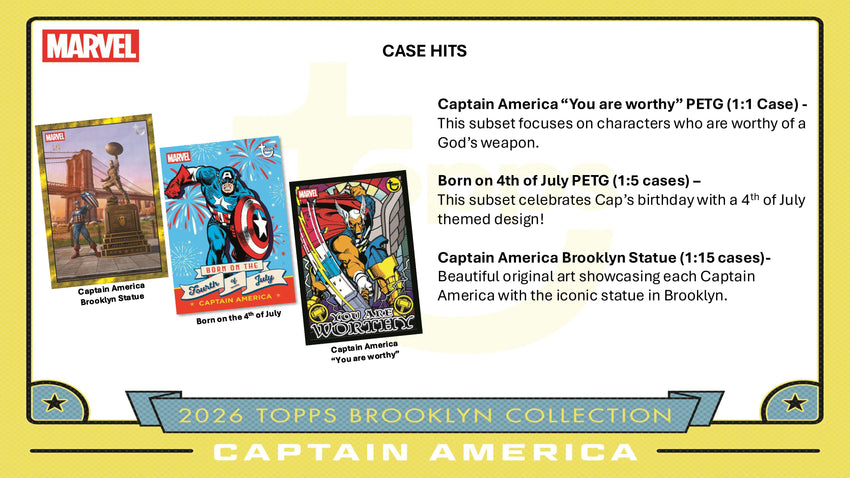 2026 Topps Marvel Brooklyn Collection Captain America Hobby Box