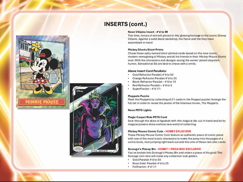 2026 Topps Disney Neon Blaster Box