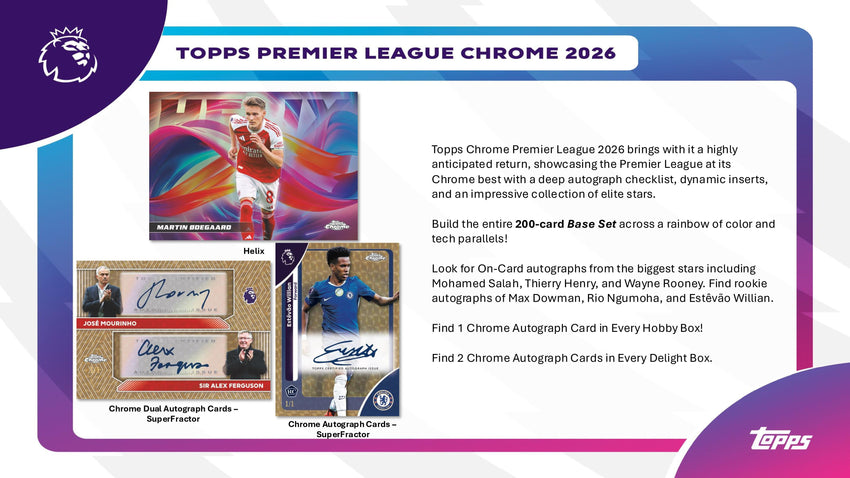 2026 Topps EPL Premier League Chrome Soccer Hobby 1 Box Opening #31365 - Team Based -  (Feb 09 4pm)