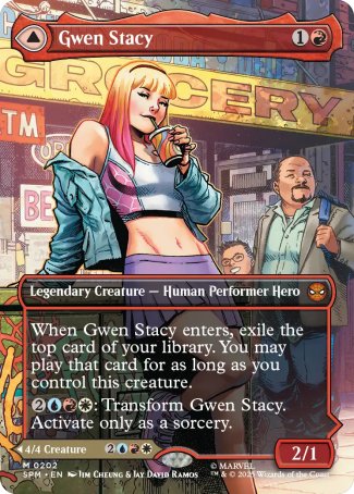 BORDERLESS Gwen Stacy // Ghost-Spider- #202 Mythic Marvel's Spider-Man
