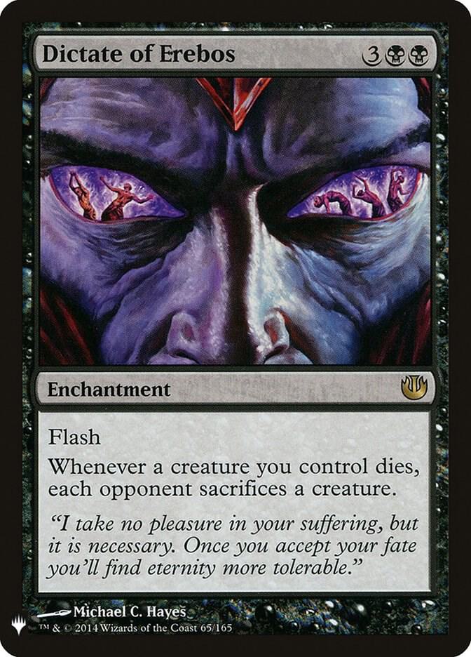 Dictate of Erebos - 65/165 - Rare The List Reprint